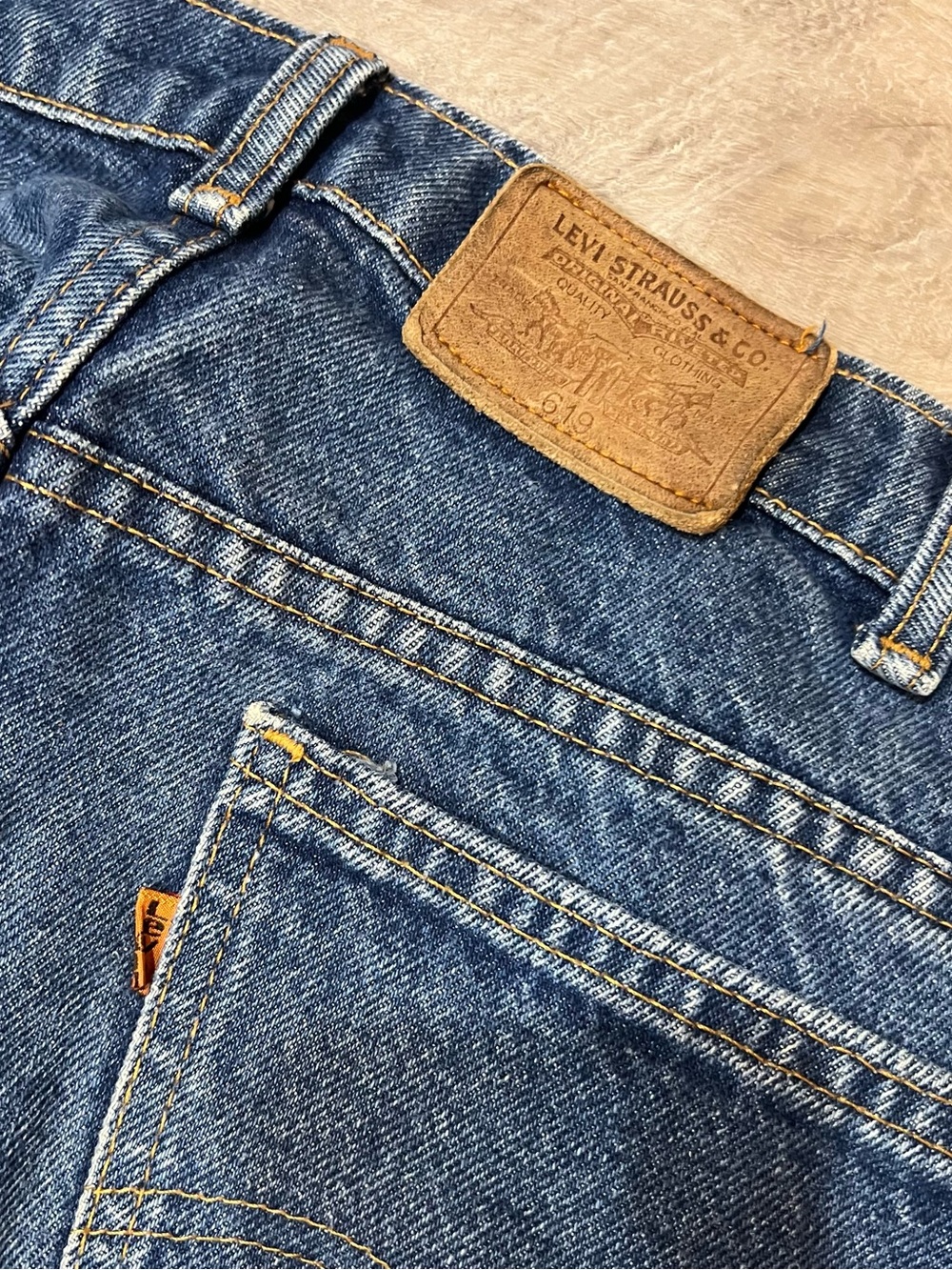 Vintage Levi's 619 Jeans Featuring The Iconic Orange Tab